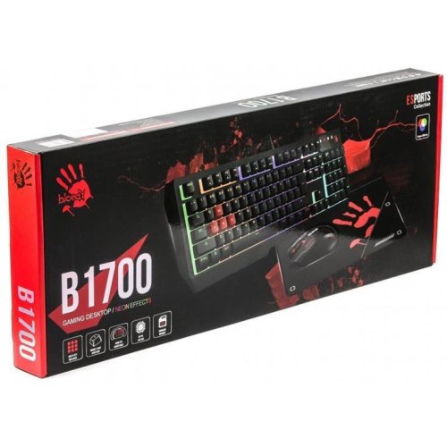 Комплект дротовий (клавіатура, миша) A4Tech Bloody B1700 Black