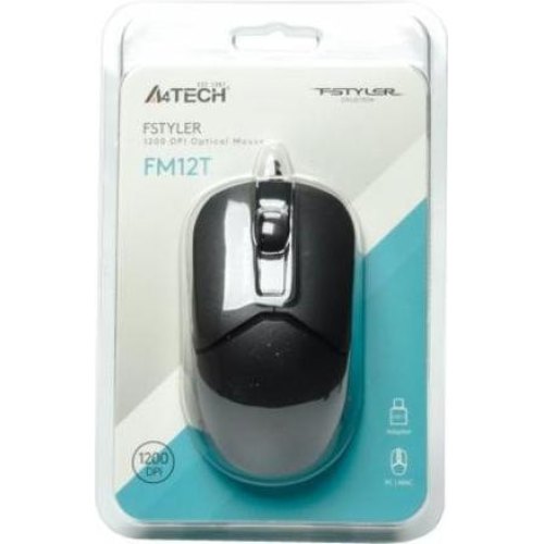 Миша дротова A4Tech Fstyler FM12 Panda Black