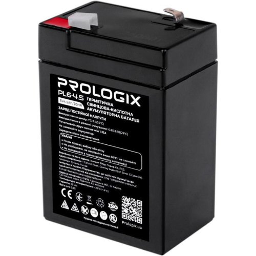 Акумуляторна батарея Prologix PL6-4.5, AGM, 6V, 4.5Ah
