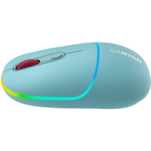 Миша бездротова Canyon MW-22 Dual Band RGB Wireless Dark Cyan (CNS-CMSW22DC)