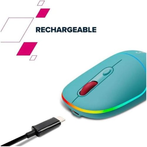 Миша бездротова Canyon MW-22 Dual Band RGB Wireless Dark Cyan (CNS-CMSW22DC)