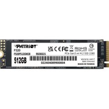 Накопичувач SSD M.2 Patriot P320 512GB M.2 2280 PCIe 3.0 x4 NVMe TLC (P320P512GM28)