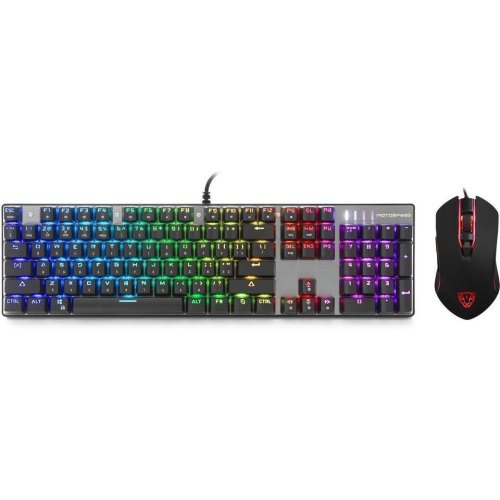 Комплект дротовий (клавіатура, миша) Motospeed CK888 Outemu Red, Silver/Black (mtck888mr)