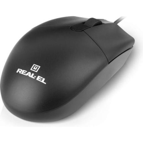 Миша дротова REAL-EL RM-210 Black (EL123200036)