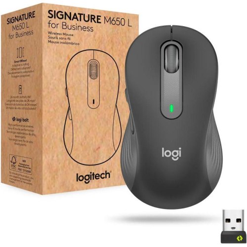Миша бездротова Logitech Signature M650 L Wireless for Business Graphite (910-006348)