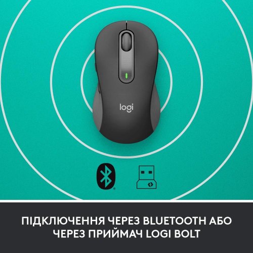 Миша бездротова Logitech Signature M650 L Wireless for Business Graphite (910-006348)