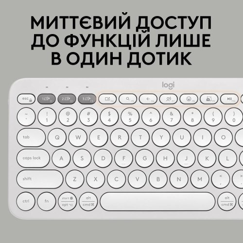Комплект бездротовий (клавіатура, миша) Logitech Pebble 2 Combo White (920-012240)