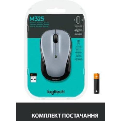 Миша бездротова Logitech M325s Light Silver (910-006813)