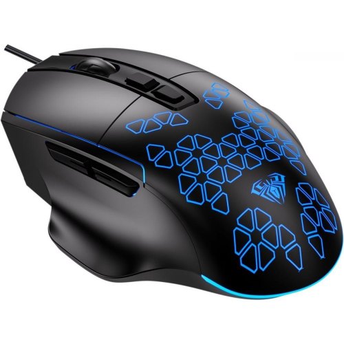 Миша дротова Aula F812 Wired gaming mouse with 7 keys Black (6948391213132)