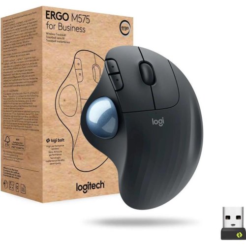 Миша бездротова Logitech Ergo M575 Mouse Graphite (910-006221)