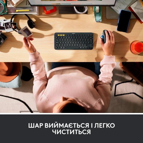 Миша бездротова Logitech Ergo M575 Mouse Graphite (910-006221)