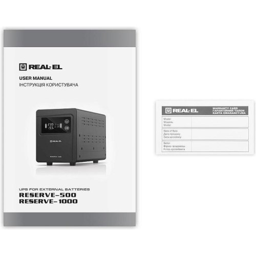 Джерело безперебійного живлення REAL-EL Reserve-500 (EL122100003)