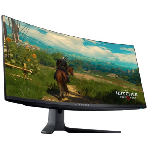 Монітор Dell AW3423DW 34 QD-OLED, вигнутий, Black (210-BDSZ)
