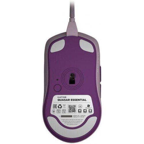 Миша дротова, ігрова Hator Quasar Essential Lilac (HTM-403)