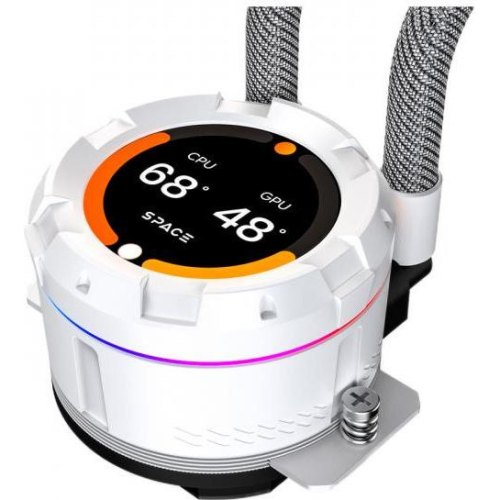 Система рідинного охолодження ID-Cooling Space LCD SL240 XE White