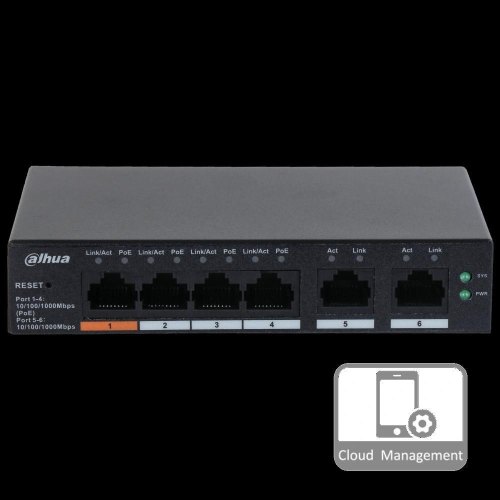 Комутатор Dahua DH-CS4006-4GT-60