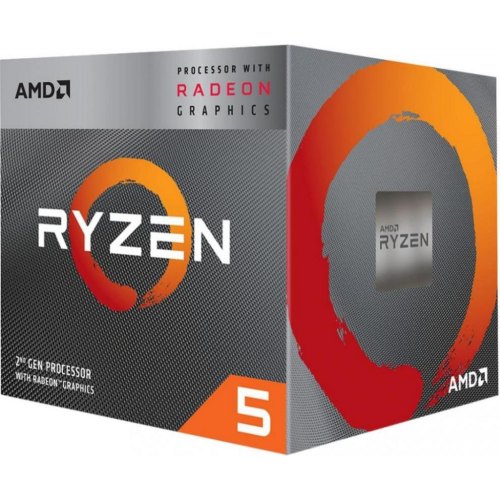 Процесор AMD Ryzen 5 3400G, 3.7GHz, AM4, 4MB, 65W, Tray (YD3400C5M4MFH)