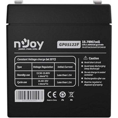Акумуляторна батарея Njoy GP05122F, AGM, 12V, 5Ah (BTVACEUOATF2FCN01B)