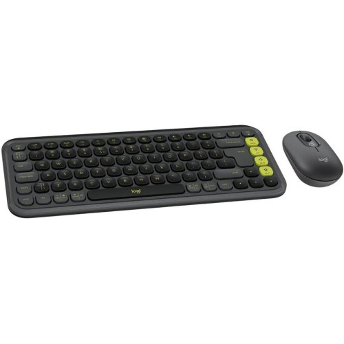 Комплект бездротовий (клавіатура, миша) Logitech Pop Icon Combo Graphite (920-013156)
