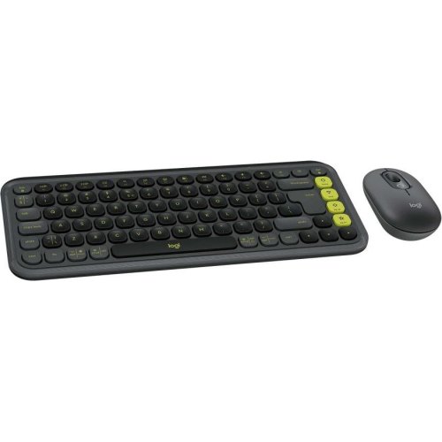 Комплект бездротовий (клавіатура, миша) Logitech Pop Icon Combo Graphite (920-013156)