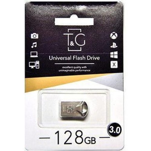 USB флеш T&G 106 Metal Series 128GB USB3.0 Silver (TG106-128G3)