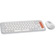 Комплект бездротовий (клавіатура, миша) Logitech Pop Icon Combo Off White (920-013141)