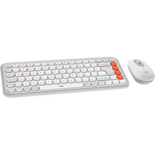 Комплект бездротовий (клавіатура, миша) Logitech Pop Icon Combo Off White (920-013141)
