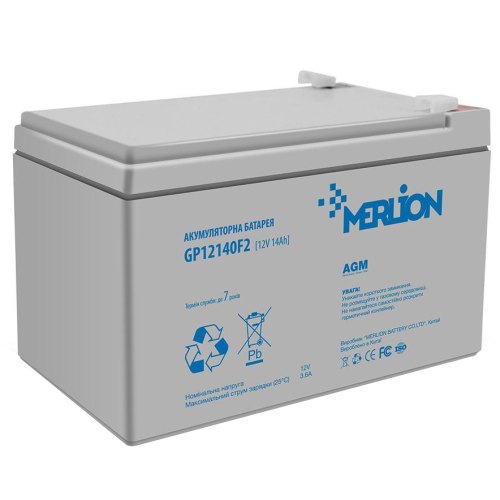 Акумуляторна батарея Merlion, AGM, 12V, 14Ah (GP12140F2/06012)