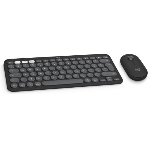 Комплект бездротовий (клавіатура, миша) Logitech Pebble 2 Combo for Mac Graphite (920-012244)