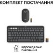 Комплект бездротовий (клавіатура, миша) Logitech Pebble 2 Combo for Mac Graphite (920-012244)