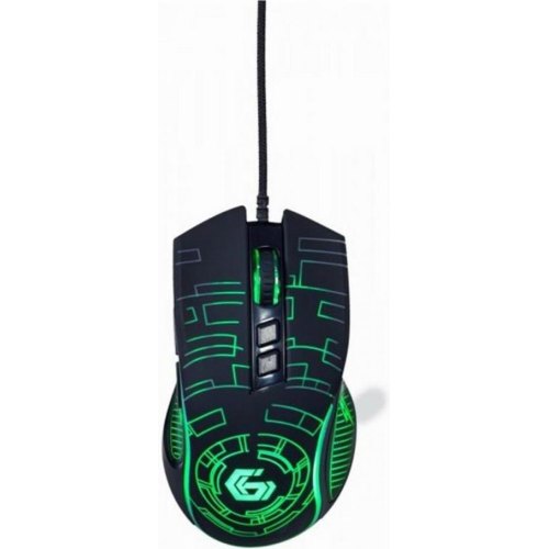 Миша дротова, ігрова Gembird MUSG-RGB-01 Black