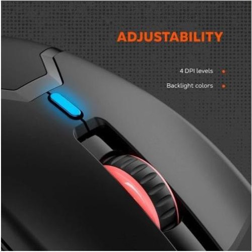 Миша дротова, ігрова Canyon Carver GM-116 Black (CND-SGM116)