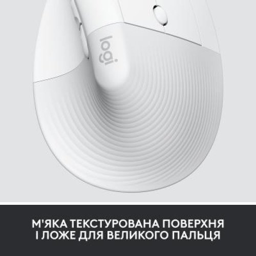 Миша бездротова Logitech Lift Bluetooth Vertical Ergonomic White (910-006496)