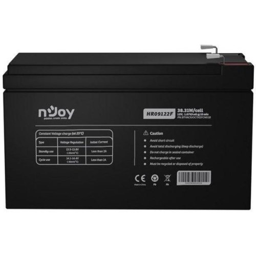Акумуляторна батарея Njoy HR09122F, AGM, 12V, 9Ah (BTVACIUOCTH2FCN01B)