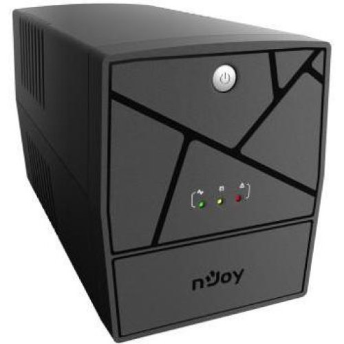 Джерело безперебійного живлення NJOY Keen 1000, лінійно-інтерактивне, AVR, 4x розетки(євро), USB, пластик (UPLI-LI100KU-CG01B)