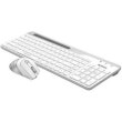 Комплект бездротовий (клавіатура, миша) A4Tech FB2535C Icy White