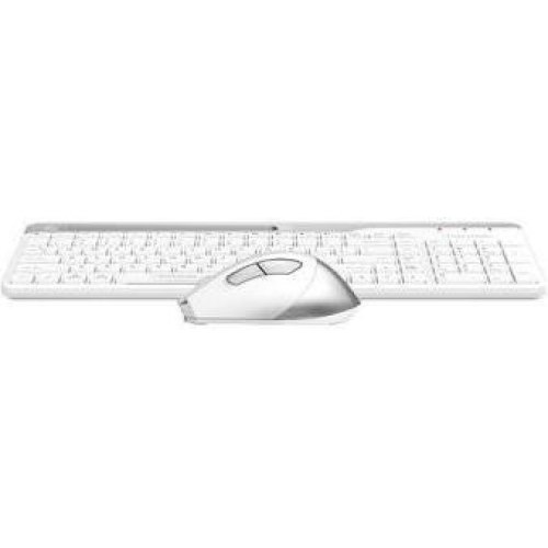 Комплект бездротовий (клавіатура, миша) A4Tech FB2535C Icy White