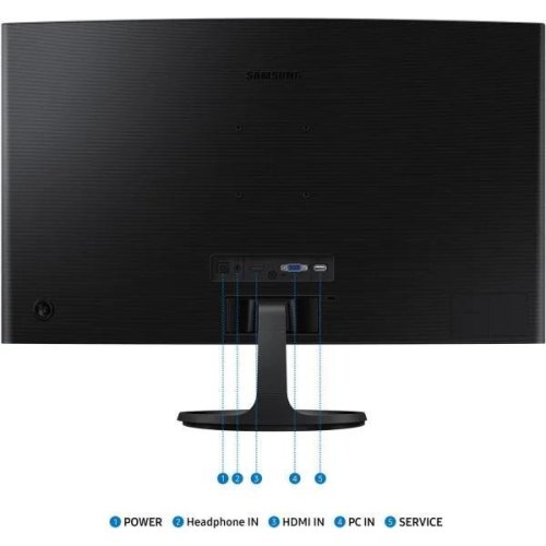 Монітор Samsung Essential S3 LS27D360 27 VA, вигнутий, 100Hz, Black (LS27D360GAIXCI)