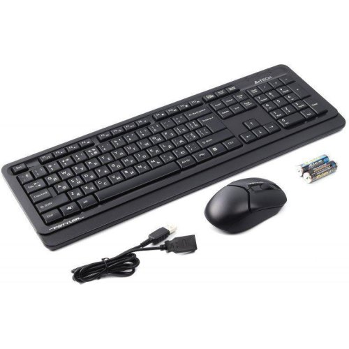 Комплект бездротовий (клавіатура, миша) A4Tech FG1012S Black/Grey