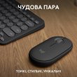 Комплект бездротовий (клавіатура, миша) Logitech Pebble 2 Combo Graphite (920-012239)