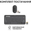 Комплект бездротовий (клавіатура, миша) Logitech Pebble 2 Combo Graphite (920-012239)