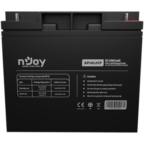 Акумуляторна батарея Njoy GP1812CF, AGM, 12V, 18Ah (BTVACATHETHCFCN01B)