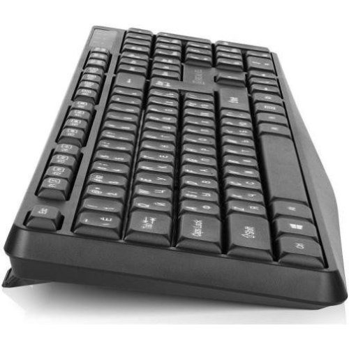 Комплект бездротовий (клавіатура, миша) REAL-EL Kit 551W Black (EL123100048)