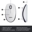 Миша дротова Logitech M100 White (910-006764)