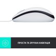 Миша дротова Logitech M100 White (910-006764)