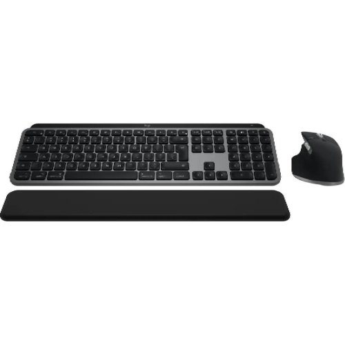 Комплект бездротовий (клавіатура, миша) Logitech MX Keys S Combo for Mac Space Grey (920-012845)