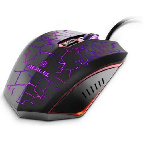 Миша дротова REAL-EL RM-505 Black (EL123200018)