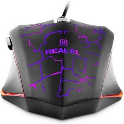 Миша дротова REAL-EL RM-505 Black (EL123200018)