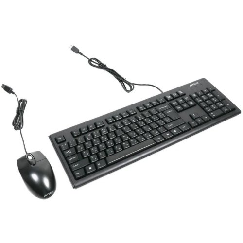 Комплект дротовий (клавіатура, миша) A4Tech KRS-8372 Black