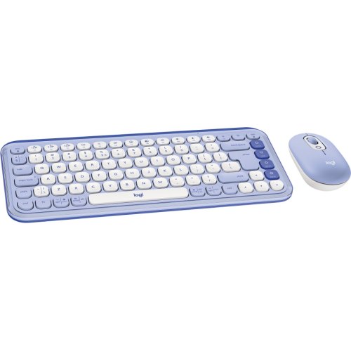 Комплект бездротовий (клавіатура, миша) Logitech Pop Icon Combo Lilac (920-013078)